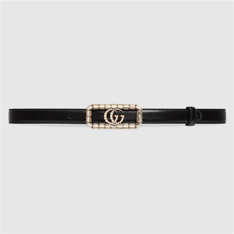 cinture gucci doppia g|Gucci Cintura sottile in vernice con Doppia G.